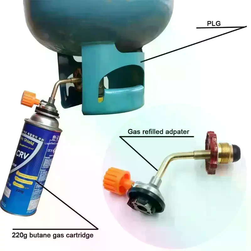 Outdoor Power Heater - Gas Butane Cylinder Tank Refill Connector