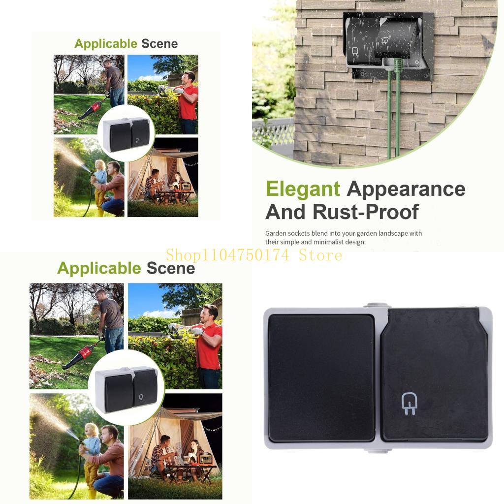 2 Gang Waterproof Outlet with  - огляд і ціна Outdoor Power Outlet Install