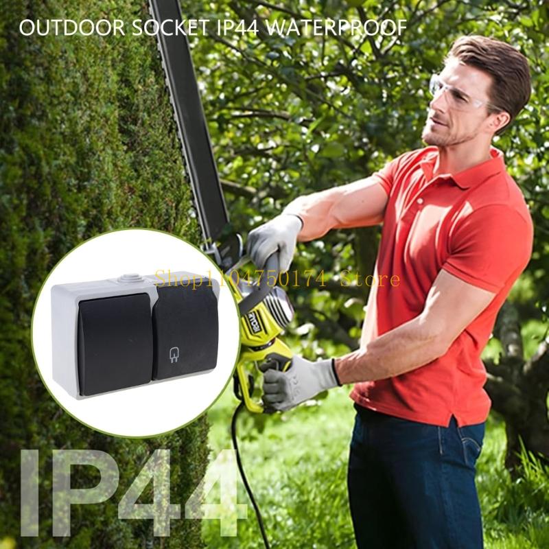 2 Gang Waterproof Outlet with  - огляд і ціна Outdoor Power Outlet Install