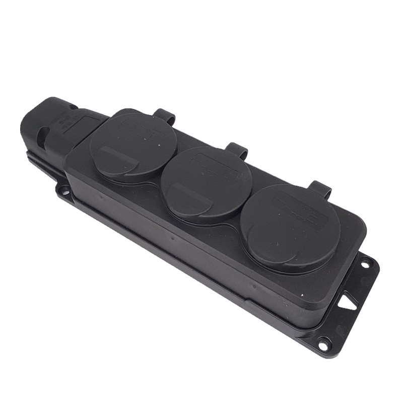 EU German 3 / 4 Ways Outdoor W - огляд і ціна Outdoor Power Strip With Cover