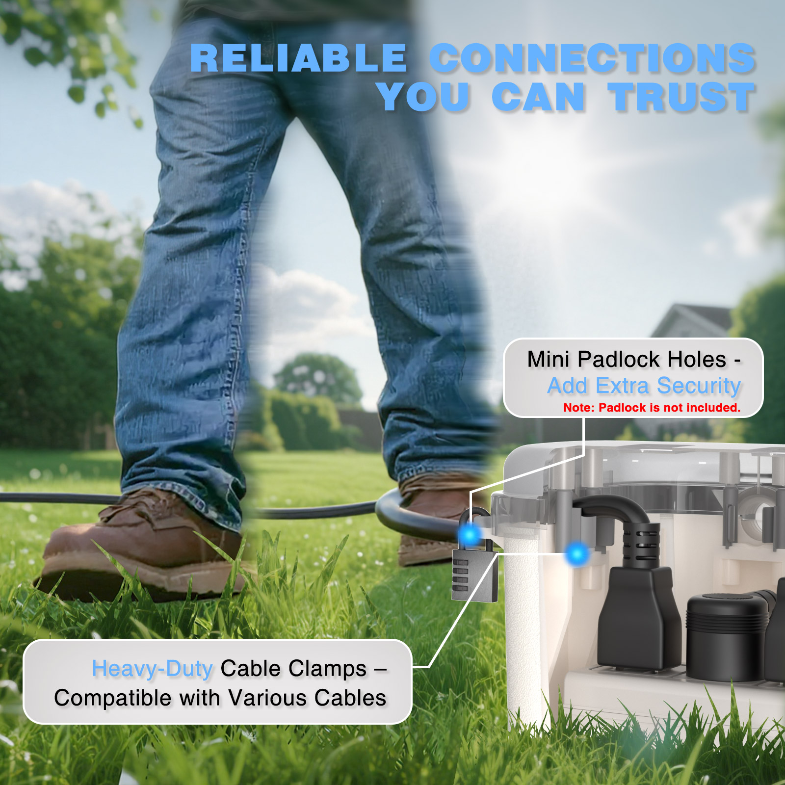 Weatherproof Outdoor Electrica - огляд і ціна Outdoor Power Strip With Cover