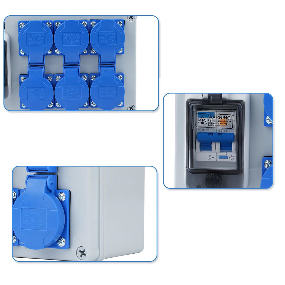 1PC IP54 Wall Mounted 6-Pin Po - огляд і ціна Outdoor Power Distributors